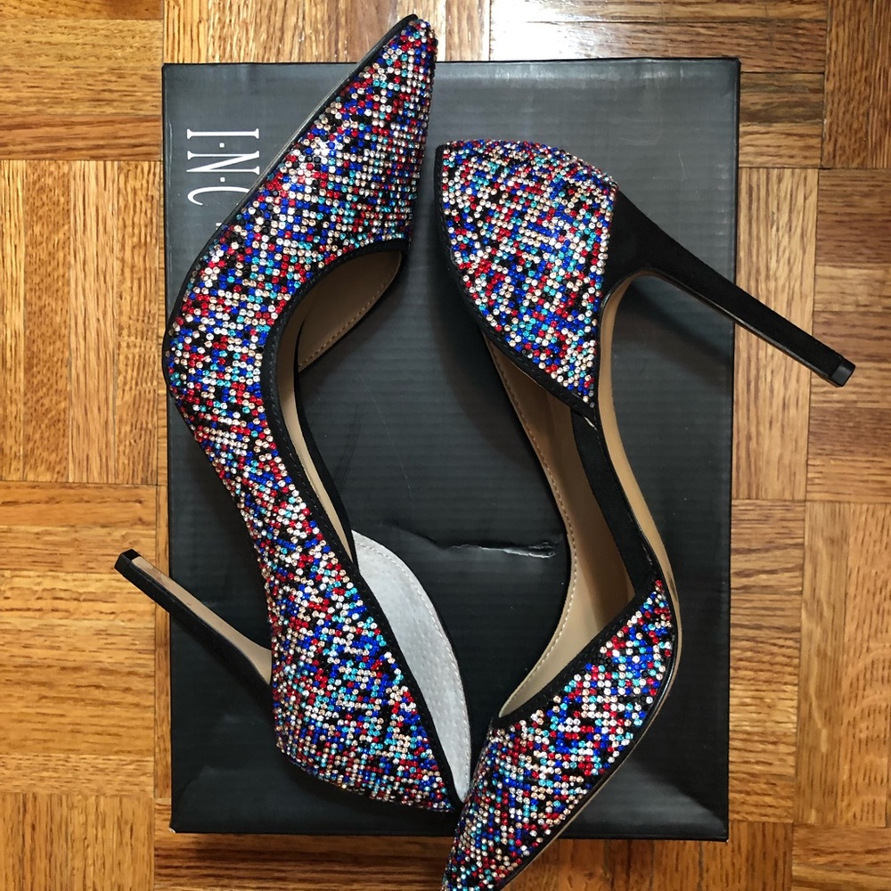 INC Kenjay Multi pixel 6.5 d’orsay heels - Picture 8 of 9